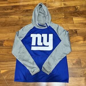 Nike New York Giants NFL Pullover Hoodie Mens Size M Blue Gray